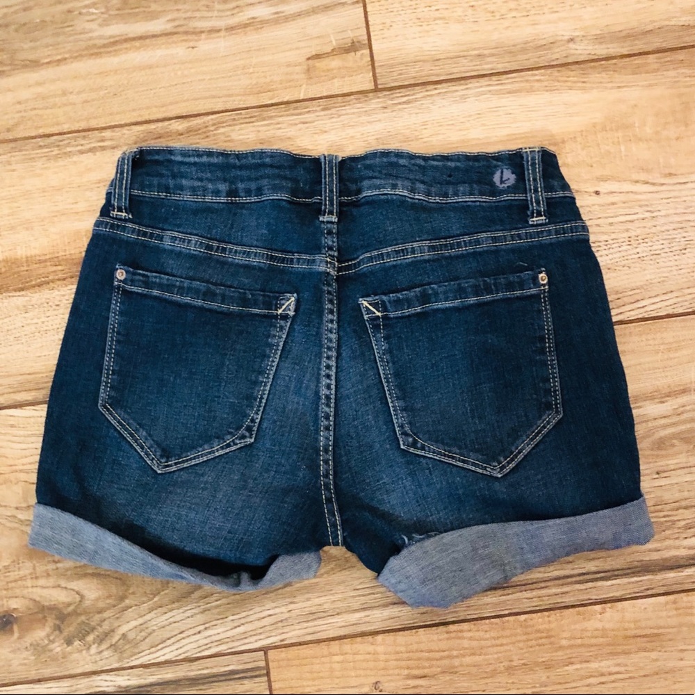 Cuffed Denim Shorts - Size 26/2